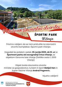 Vabilo Športni park Vitanje